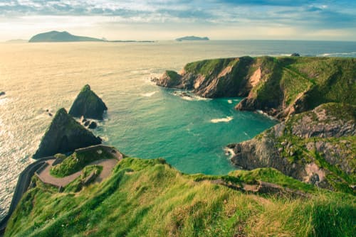 Irish countryside all around, the Dingle Peninsula is truly one of the most magical places to visit in Ireland.