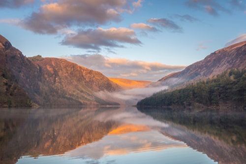 Glendalough is where history and nature collide, another of our most beautiful places in Ireland. Look at that amazing Irish countryside.